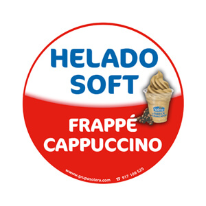 Helado soft frappé cappuccino