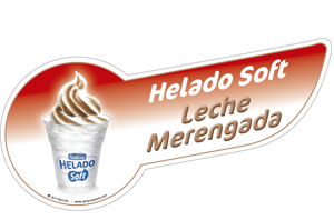 Banda helado soft leche merengada