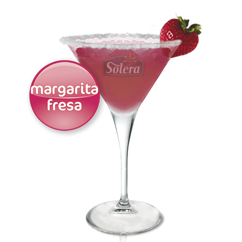 Cóctel margarita de fresa Solera