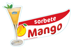 Cartel sorbete mango