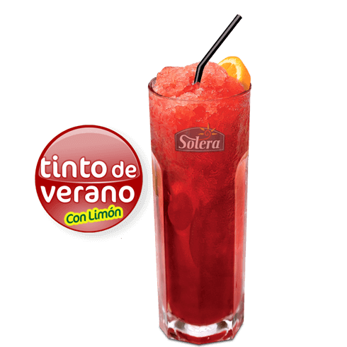 Tinto de verano con limón Solera