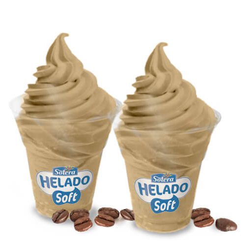 Helado soft frappe capuchino