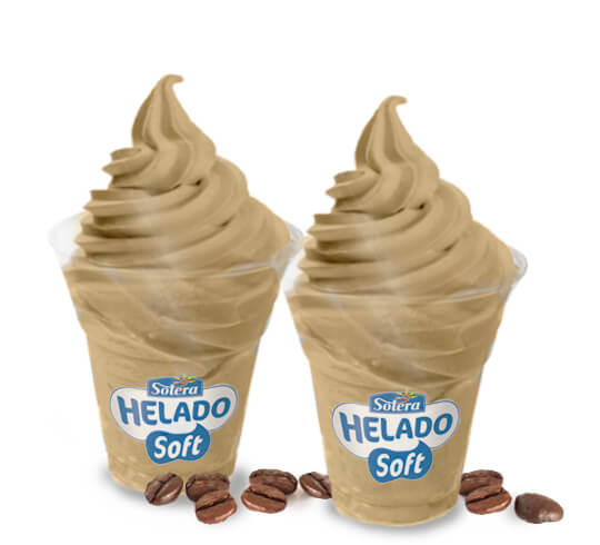 Helado soft frappe capuchino