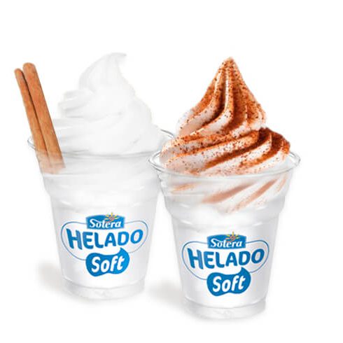 Helado soft leche merengada