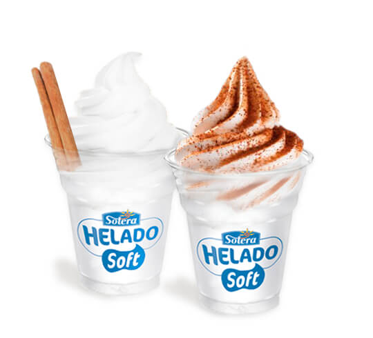 Helado soft leche merengada