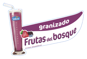 Cartel depositos frutas del bosque