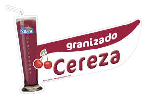 Cartel depositos granizados cereza