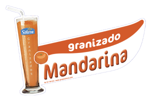 Cartel depositos granizados mandarina