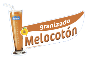 Cartel depositos granizados melocoton