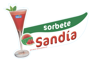 Cartel depositos sorbetes sandia