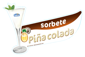 Banda sorbete piña colada